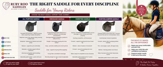 All Purpose, Dressage, Eventing, or Hunter/Jumper? Saddle Options for Young Riders