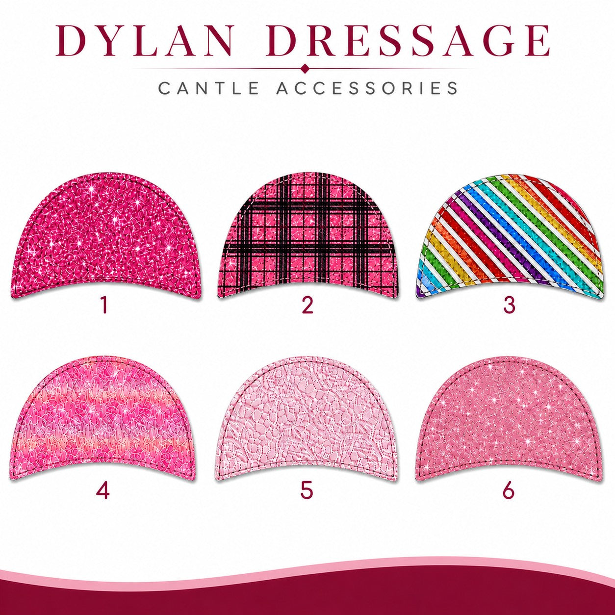 Dylan Dressage - Velcro Cantle Colors