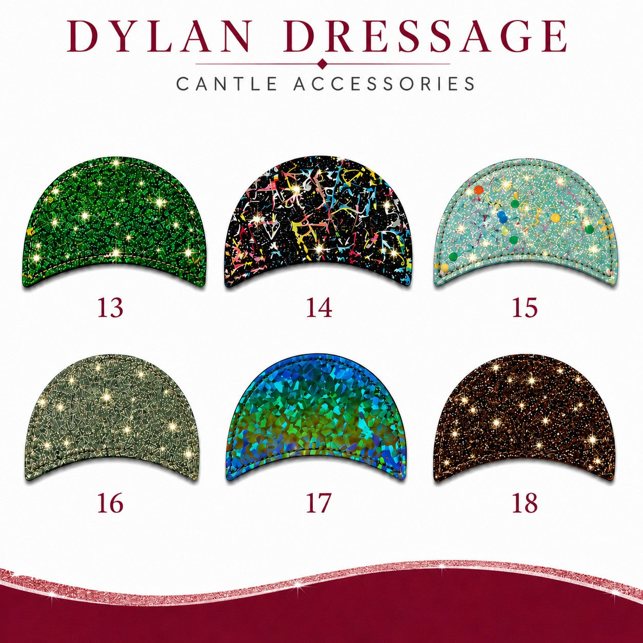 Dylan Dressage - Velcro Cantle Colors