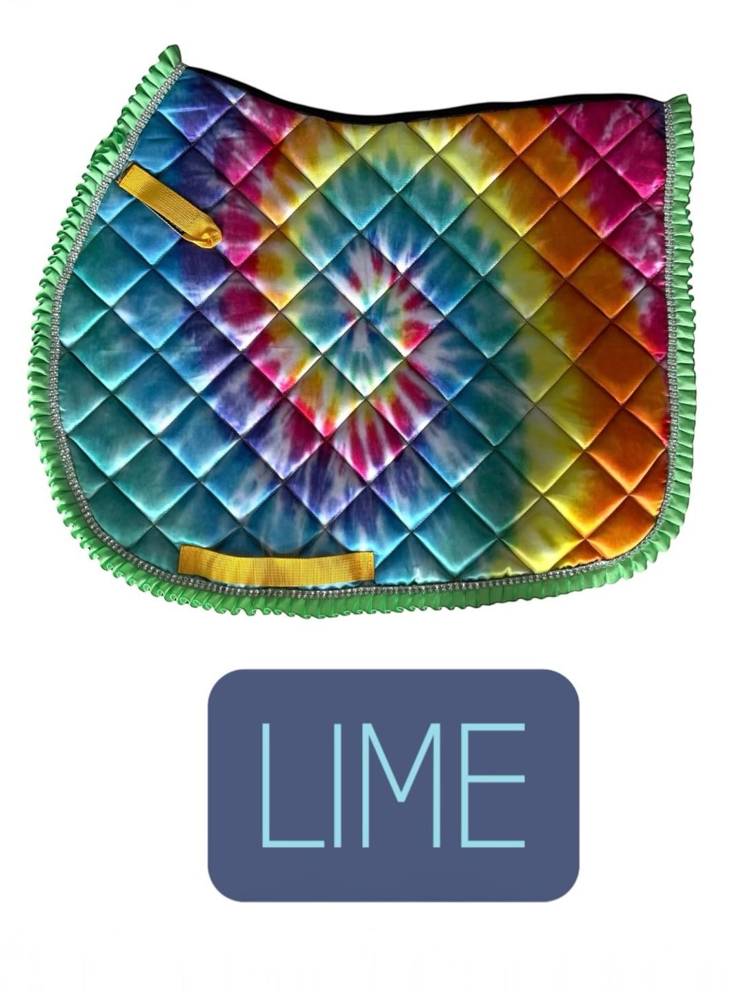 GROOVY RUBY II SADDLE PAD - RUFFLES