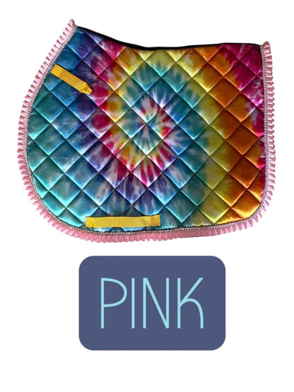 GROOVY RUBY II SADDLE PAD - RUFFLES