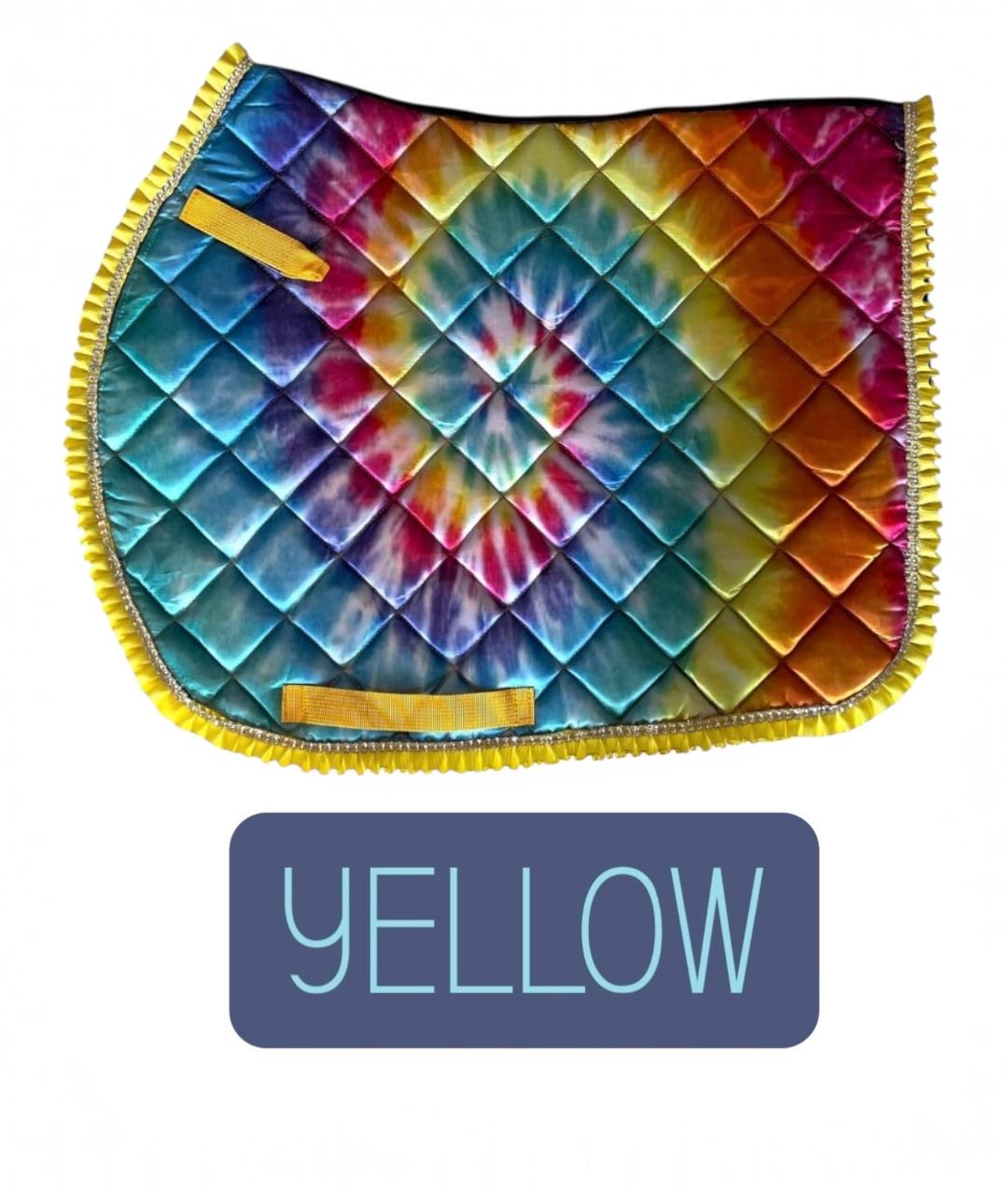 GROOVY RUBY II SADDLE PAD - RUFFLES