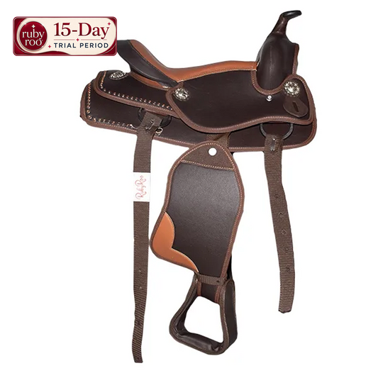 Western Saddle - Tan Faux Leather