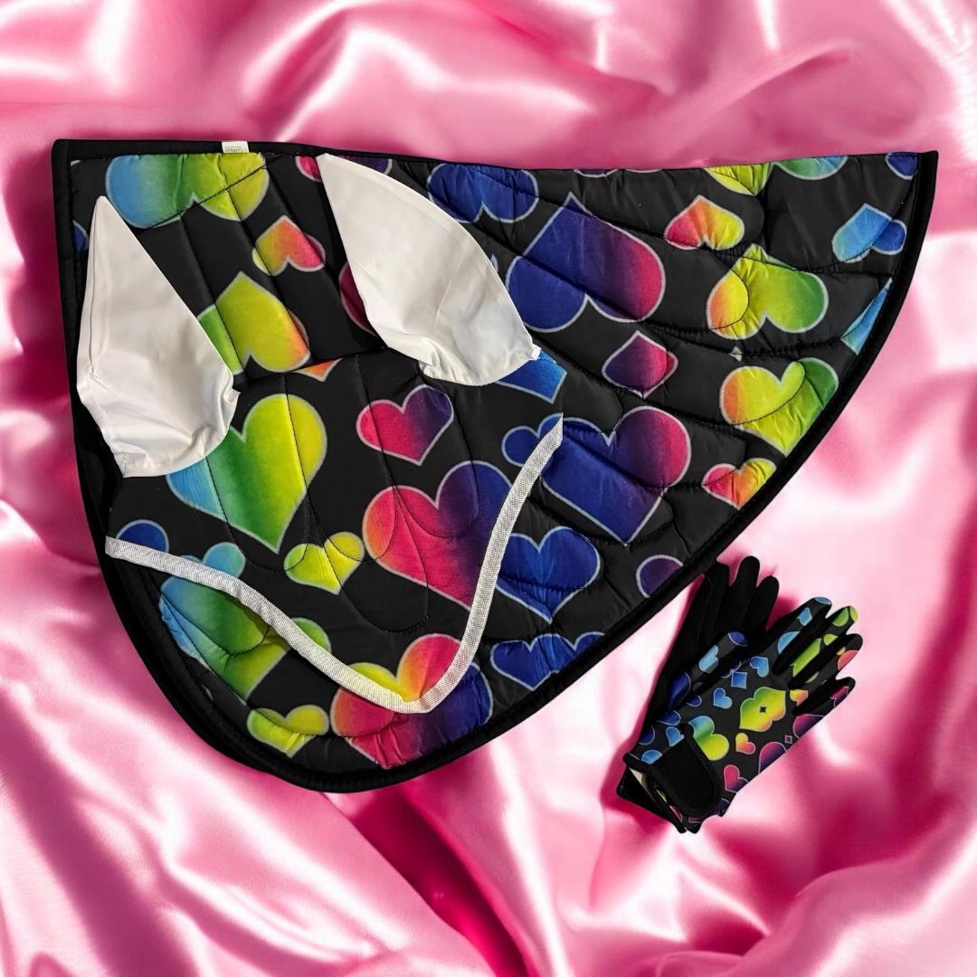 RAINBOW HEART WING SET