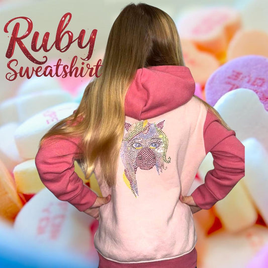 PINK HOODIE WITH LOGO