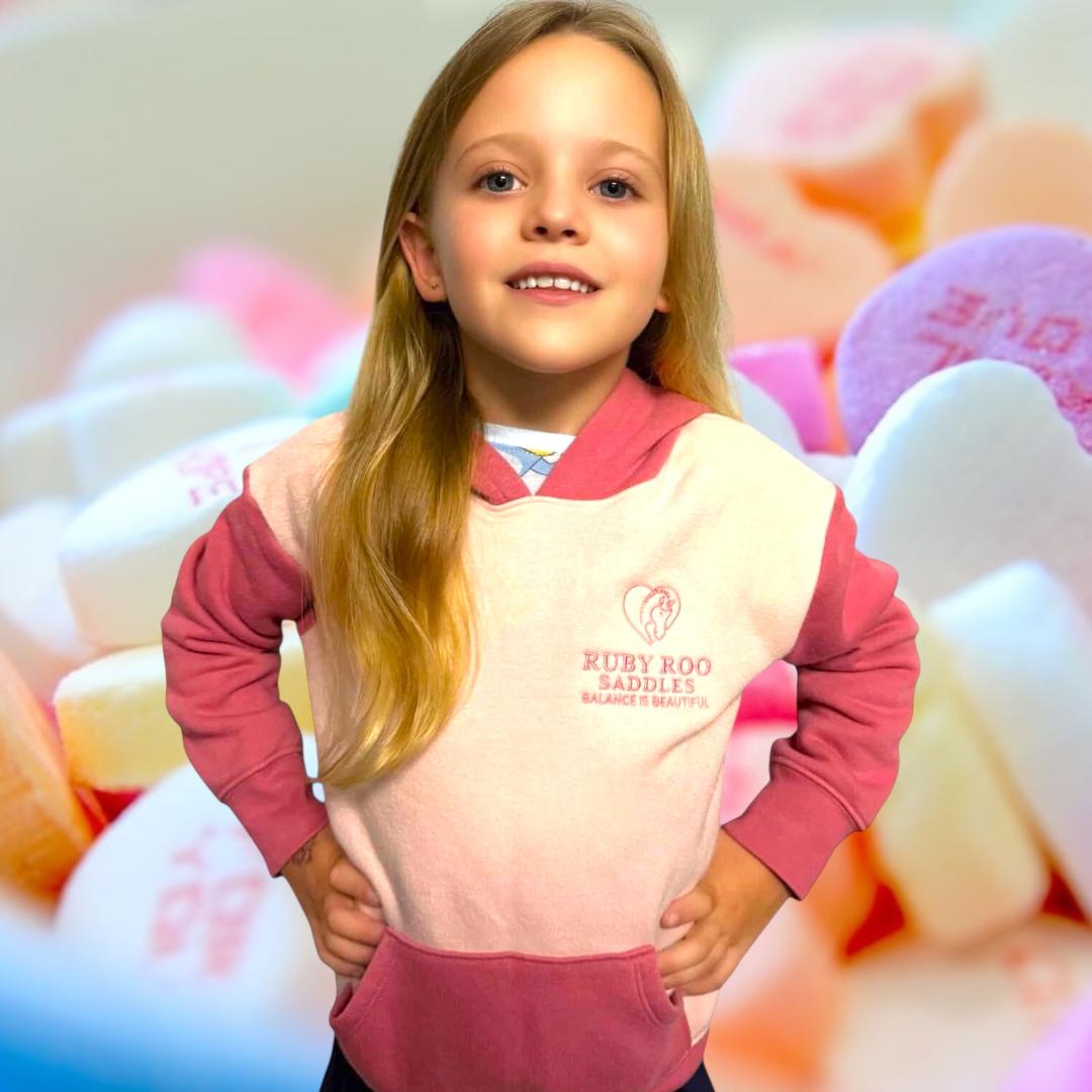 PINK HOODIE WITH LOGO