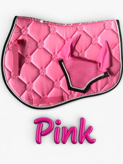 Kids Pony Saddle Pad and Bonnet Sets | Solid Cotton Quilted