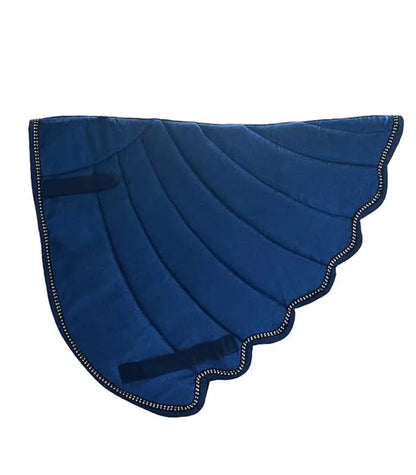 Unicorn Wing Glitter Rhinestone Saddle Pads (Scalloped)