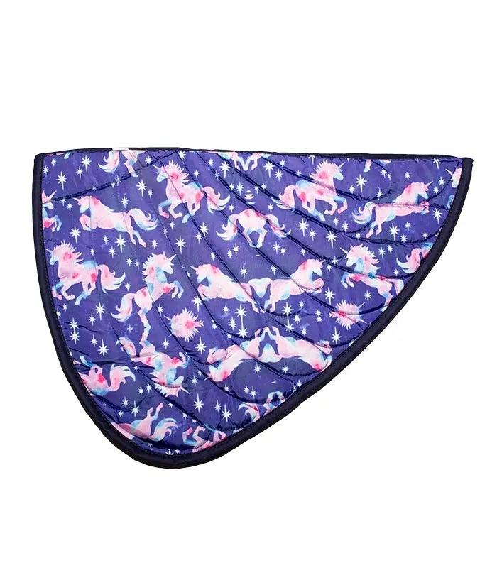 Unicorn Wing Pattern Saddle Pads (Rounded)