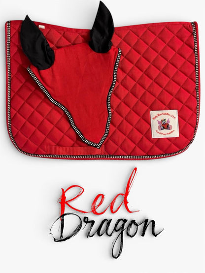 Kids Pony Saddle Pad and Bonnet Sets | Dragon