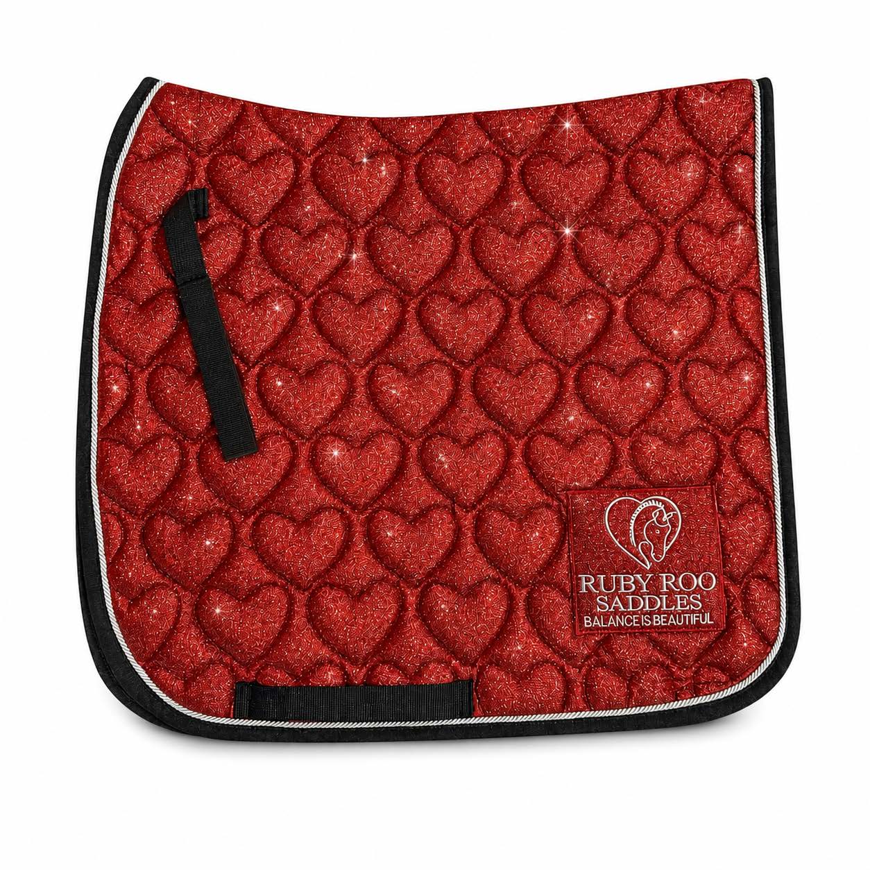 Ruby Red Glitter Heart