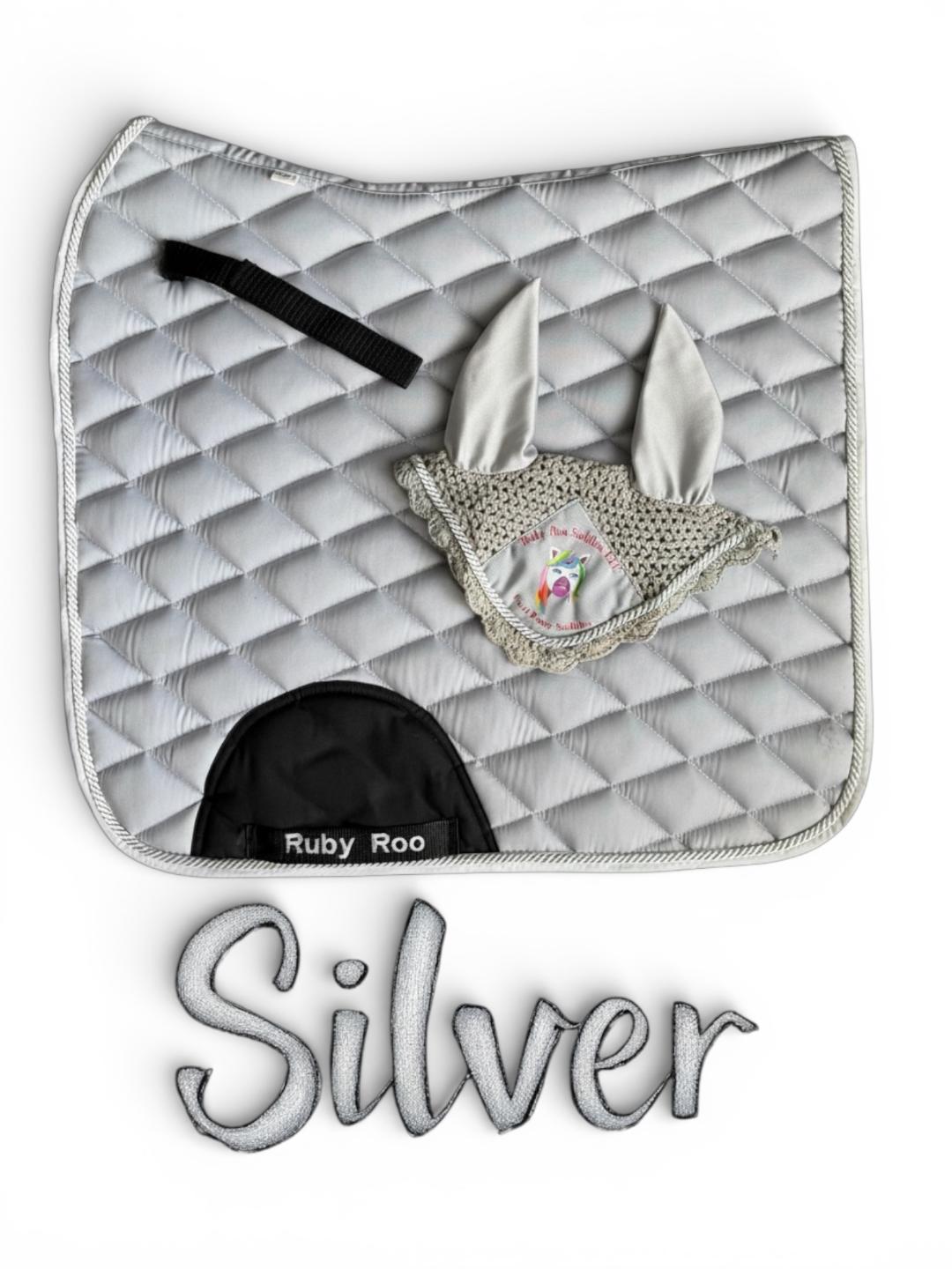 Kids Pony Saddle Pad and Bonnet Sets | Solid Cotton Quilted