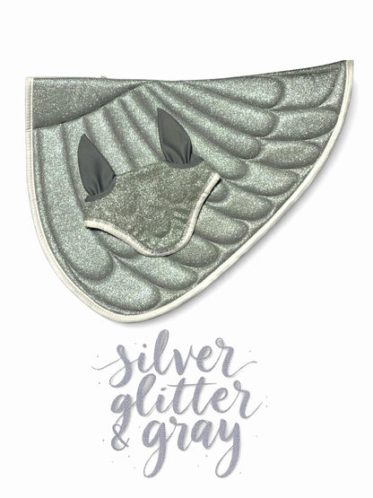 Kids Pony Saddle Pad and Bonnet Sets | Glitter