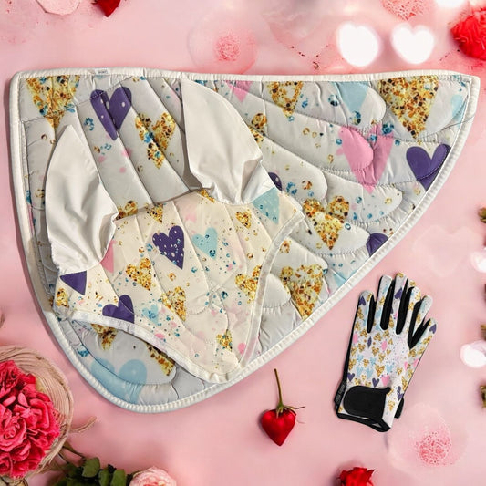 WHITE HEART WING SET