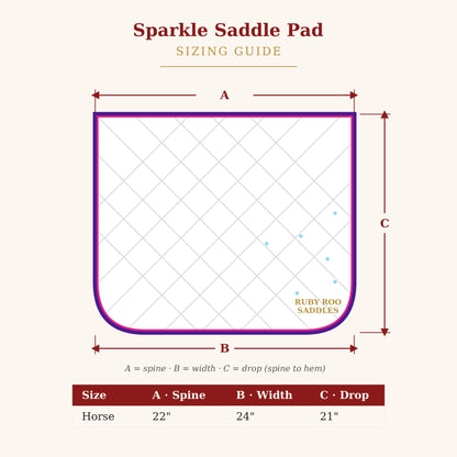 Sparkle Dressage Saddle Pad